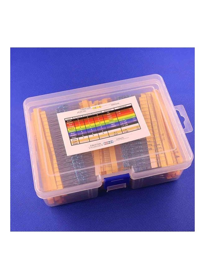 Generic 2600Pcs 130 Values 1/4W Resistance Metal Film Resistors Assortment DIY Kit Set  - Image 5