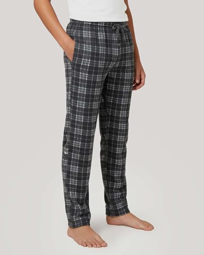REALESSENTIALS Real Essentials 3 Pack: Men's Fleece Pajama Pants Loungewear Soft Pj Bottoms Sleepwear Pockets (Big & Tall Available) Set 2-L - Image 4