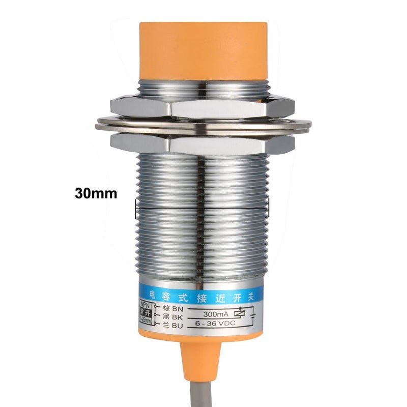 uxcell 25mm Capacitance Proximity Sensor Switch Detector NPN NO DC 6-36V 300mA 3-Wire LJC30A3-H-Z/BX for 3D Printer Probe Bed Leveling, MCU Board - Image 4