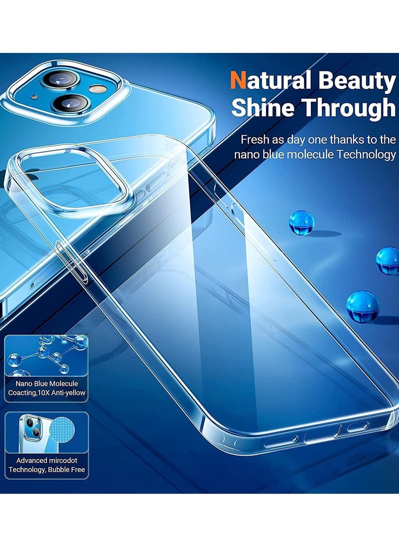 YoYoTech Designed for iPhone 14 Plus 6.7' Case (2022) [Anti-Yellowing Technology] Flexible Scratch-Resistant Drop Protection - Crystal Clear  - Image 3