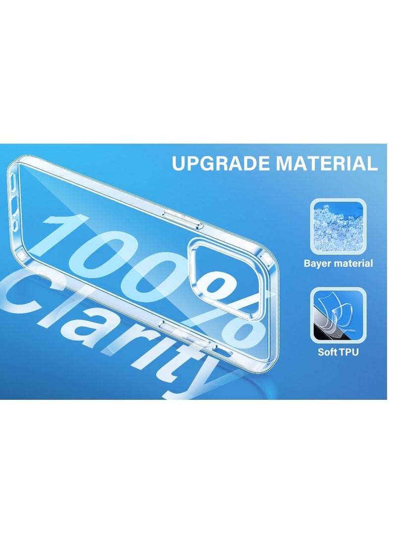 YoYoTech Designed for iPhone 14 Plus 6.7' Case (2022) [Anti-Yellowing Technology] Flexible Scratch-Resistant Drop Protection - Crystal Clear  - Image 5
