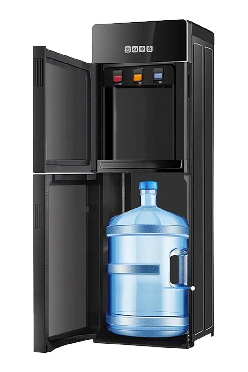 والالا مبرد مياه حديث بسيط مع تحميل سفلي، مبرد مياه سعة 5 جالون مع 3 إعدادات لدرجة الحرارة، بارد/ساخن/درجة حرارة الغرفة، صينية تنقيط قابلة للإزالة للاستخدام المنزلي والمكتبي - Image 1