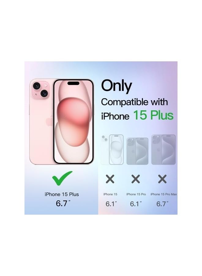 Jetech Glitter Case for iPhone 15 Plus 6.7-Inch, Bling Sparkle Shockproof Phone Bumper Cover, Cute Sparkly for Women and Girls (Clear) - Image 2