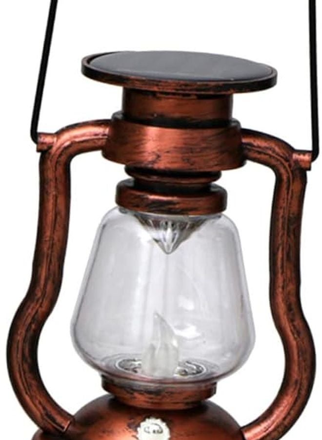 فينتاج الشمسية LED فانوس في الهواء الطلق حديقة فناء زخرفية لهب ضوء أصفر - Image 2