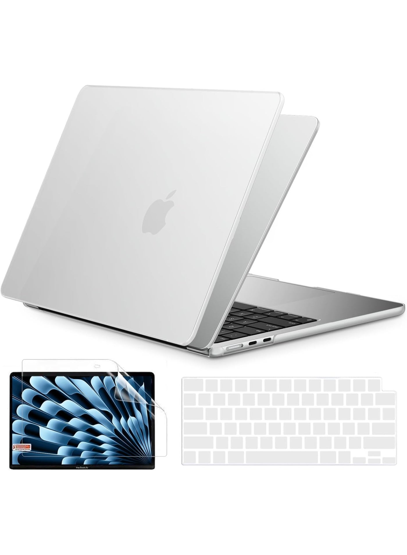3 in 1 Hard Case Compatible with MacBook Neo 13 Inch 2026 Model A3404 with A18 Pro Chip, Ultra-Thin Scratch Resistant Protective Hard Shell Cover with Keyboard Skin & Screen Protector,Matte Clear