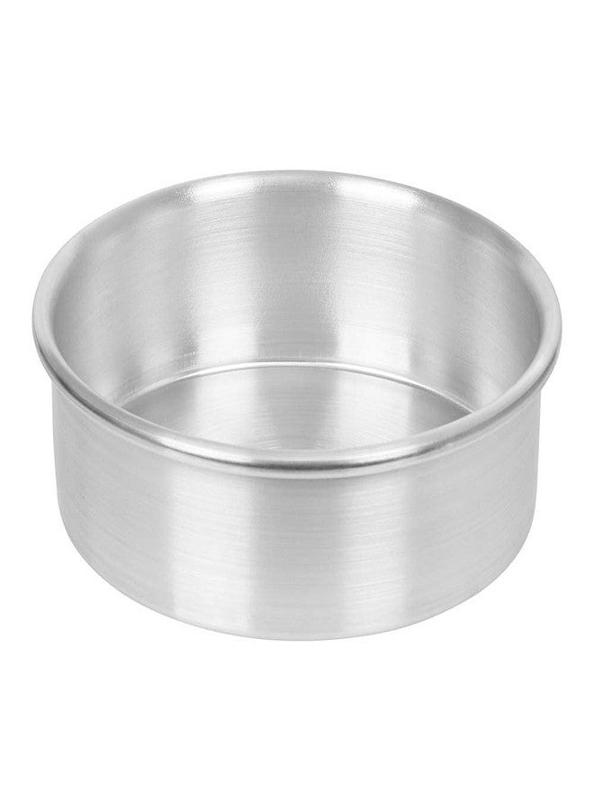 NF Noble Foods Aluminium Round Shape Cake Mould/Tin, 6 inch for Half Kg Microwave Safe - Image 1