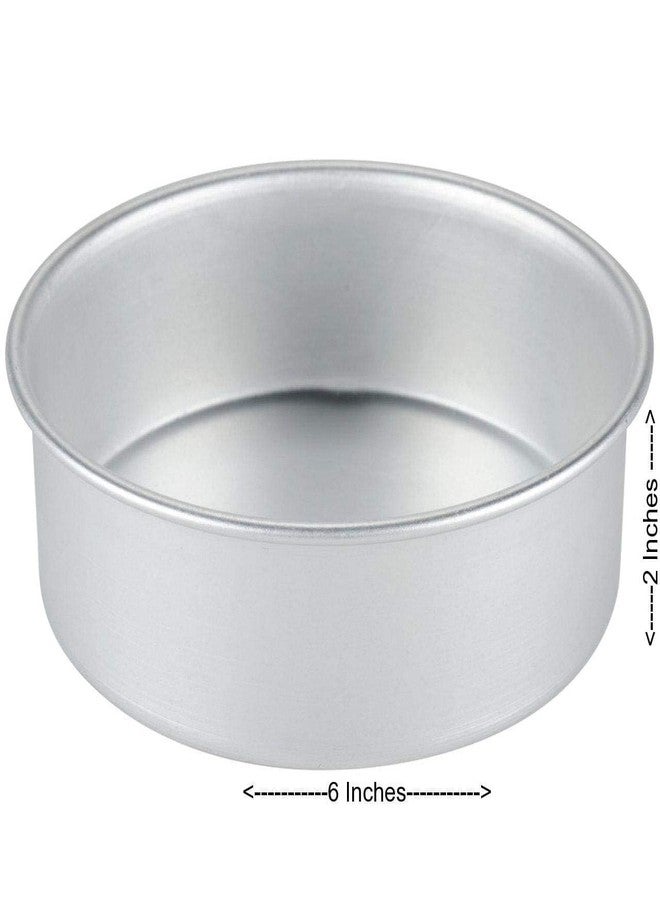 NF Noble Foods Aluminium Round Shape Cake Mould/Tin, 6 inch for Half Kg Microwave Safe - Image 3