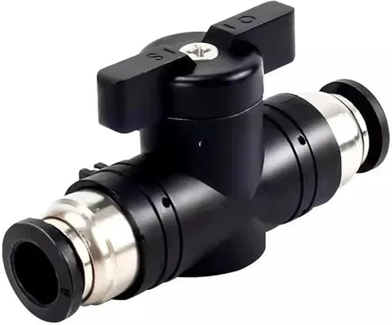 دليل الصمام الهوائي للوصل السريع بالدفع صمام التحويل اليدوي كرة تدفع الجزء BUC 4 مم 10 قطعة - Image 2