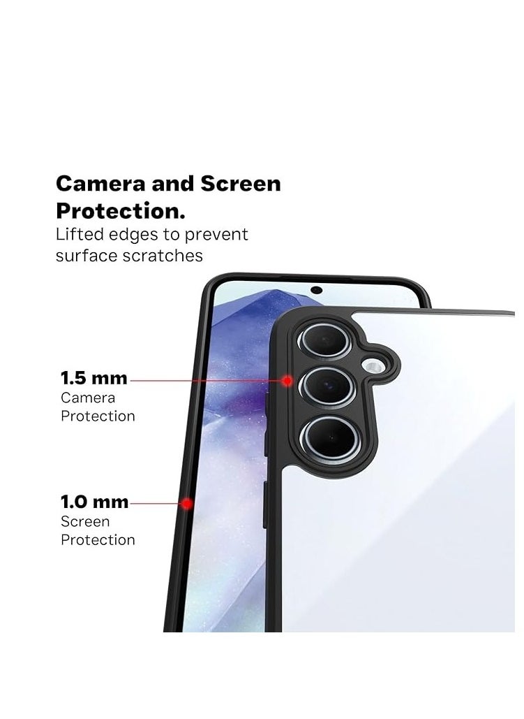 Generic - Bumper Protective Case for Samsung Galaxy A35 Silicone TPU Bumper Ultra Durable Ultra-Safe Camera Optimum Solution Black - Image 1