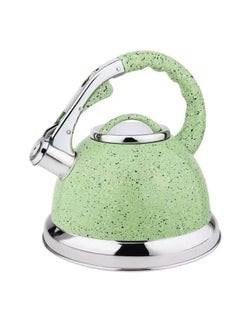 Granite Stainless Steel Whistle Kettle (Original) - Super Lux Premium Material with Colorful Silicone Handle and Boil Warning Whistle - 3 Liter Capacity M (Mint)