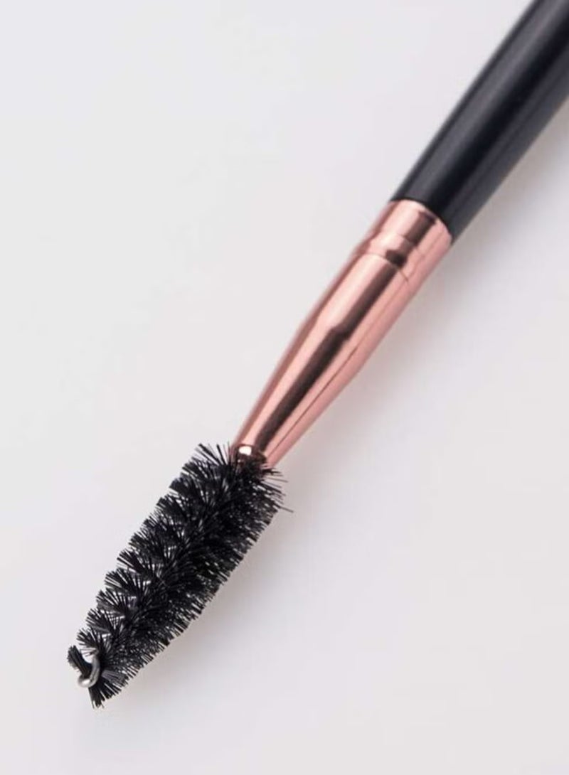 فرشاة حواجب مائلة مع فرشاة بطرف دائري مزدوجة الأطراف عالية الجودة لوضع المكياج لتحديد العيون - Image 5