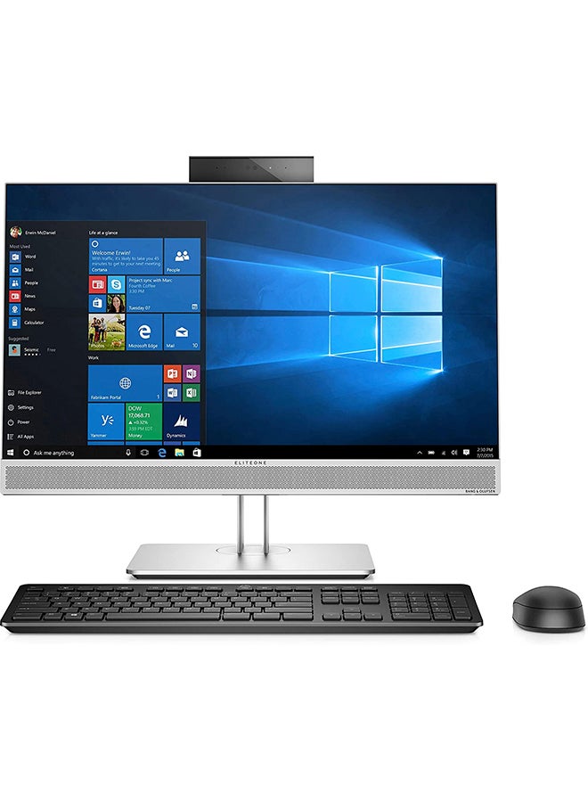HP كمبيوتر مكتبي ELITE 800G4 الكل في واحد بشاشة 23.8 بوصة ومعالج Core i3 وذاكرة وصول عشوائي 8 جيجابايت ومحرك أقراص SSD سعة 256 جيجابايت وبطاقة رسومات Intel UHD - Image 1
