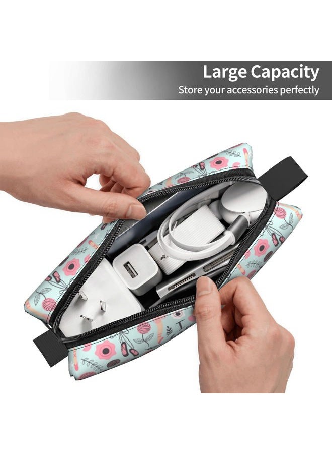 YISHOW Adorable Ballet Girl Makeup Bag Adorable Travel Cosmetic Pouch Toiletry Organizer Case Gift for Women - Image 5