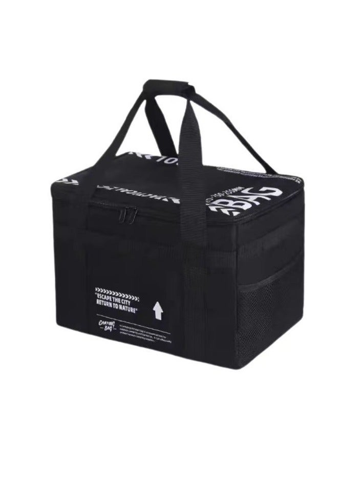 عام حقيبة كشكول، سعة كبيرة، ٢٠ لتر، صندوق تخزين للتخييم، صندوق تخزين لأدوات الطهي، حاوية للأدوات، حقيبة تخزين للعناصر الصغيرة، حاوية تخزين للأدوات في الشواء والنزهات والصيد - Image 1