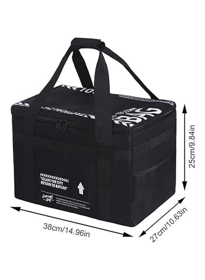 عام حقيبة كشكول، سعة كبيرة، ٢٠ لتر، صندوق تخزين للتخييم، صندوق تخزين لأدوات الطهي، حاوية للأدوات، حقيبة تخزين للعناصر الصغيرة، حاوية تخزين للأدوات في الشواء والنزهات والصيد - Image 4