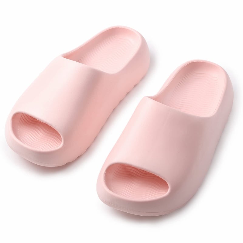 Cushioned Non-Slip Waterproof EVA Slides for Women Men and Kids, Soft Thick Sole Shower Sandals - Image 4