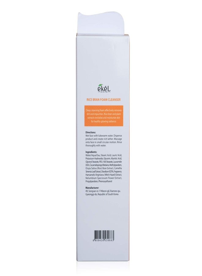 EKEL Foam Cleanser Rice Bran and Witch Hazel Extract - Deep Foam Cleanser Removes Dead Skin Cells, Leaving Skin Looking Smooth, Silky and Radiant, Moisturized, Radiant & Glowing Skin, 6.09 oz - Image 4