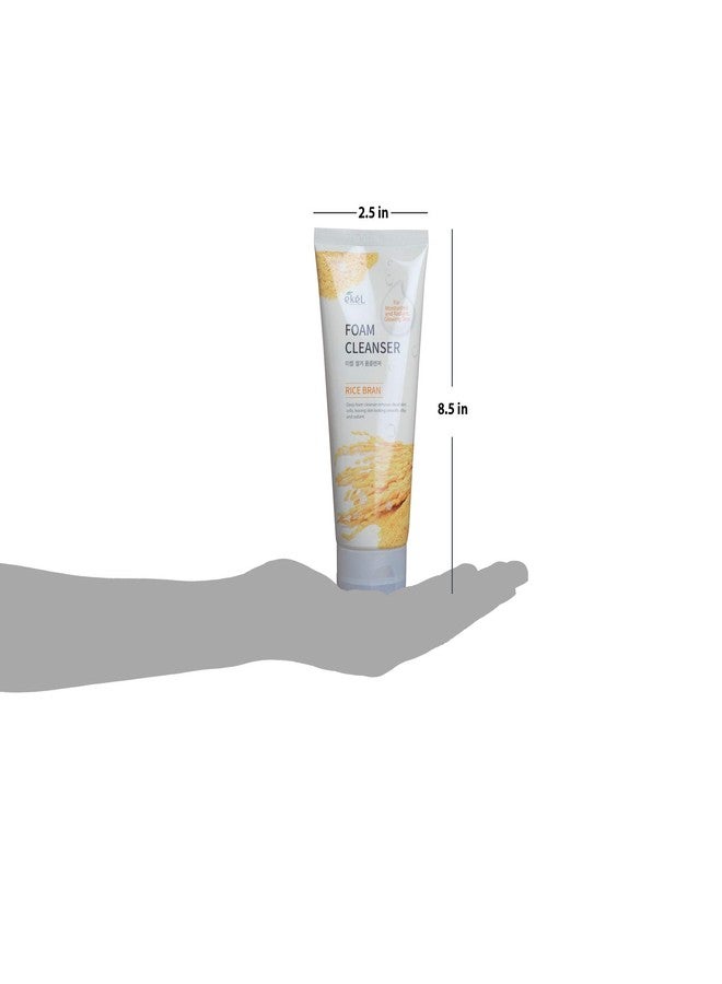 EKEL Foam Cleanser Rice Bran and Witch Hazel Extract - Deep Foam Cleanser Removes Dead Skin Cells, Leaving Skin Looking Smooth, Silky and Radiant, Moisturized, Radiant & Glowing Skin, 6.09 oz - Image 5