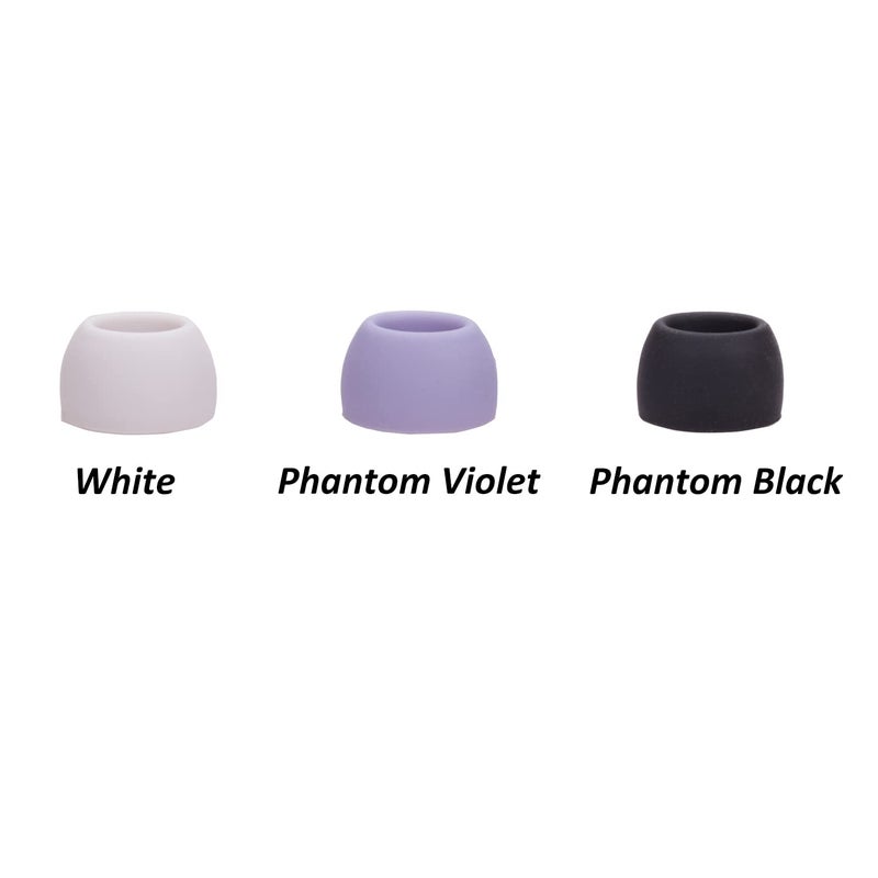 luakesa Replacement Silicone Tips Earbuds Eartips Set for Samsung Galaxy Buds Pro Headphones Fit in Case Ear Tips,6 Pairs (Phantom Black) - Image 3