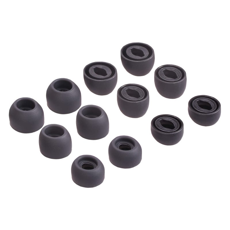 luakesa Replacement Silicone Tips Earbuds Eartips Set for Samsung Galaxy Buds Pro Headphones Fit in Case Ear Tips,6 Pairs (Phantom Black) - Image 1
