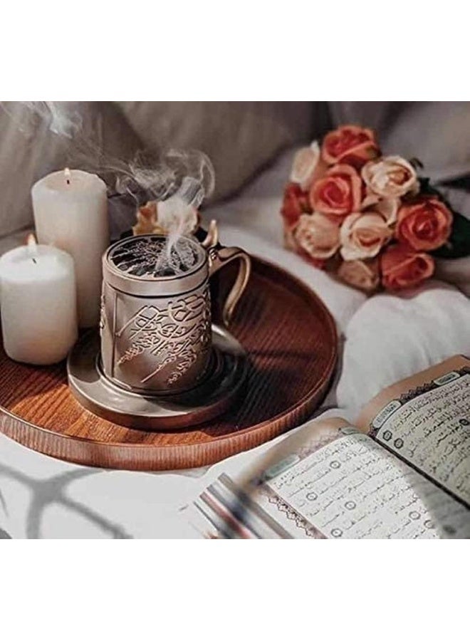 Alsaqer Bakhoor Shaikha-Burning Incense 8 Tablets(150 Gm)|Arabic Bakhoor Incense|Fresh Citrus Wood and Oud Oil Blend|Aroma for Home,Offices,Majlis,Masjids|Perfect for Prayer Time,Relax & Meditate - Image 4