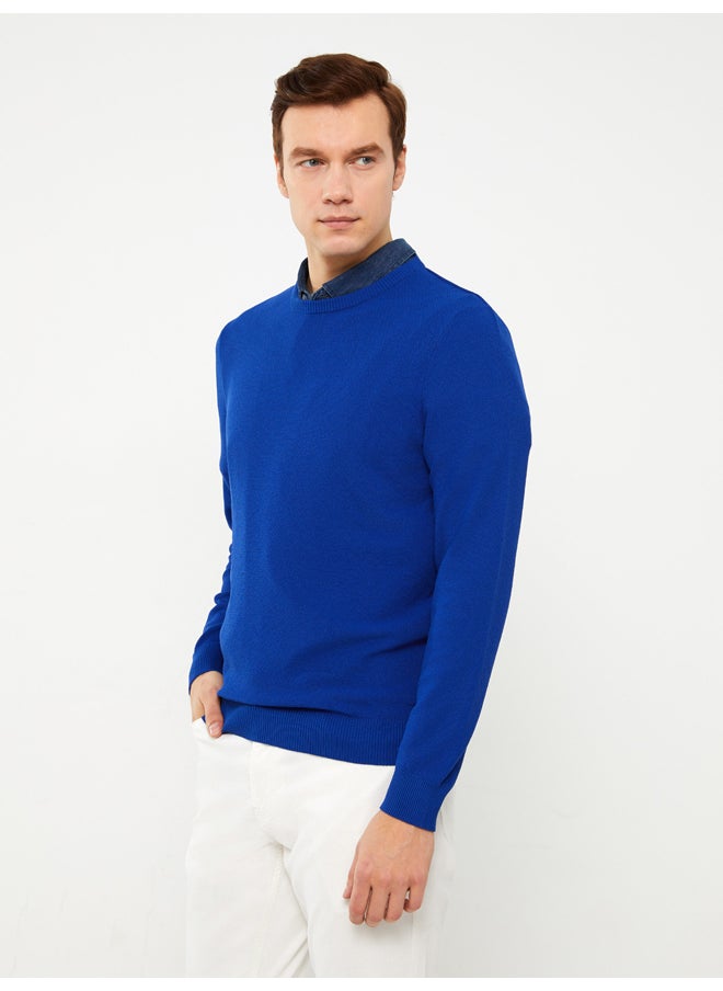 LC WAIKIKI - Crew Neck Long Sleeve Men's Tricot Sweater - Image 1