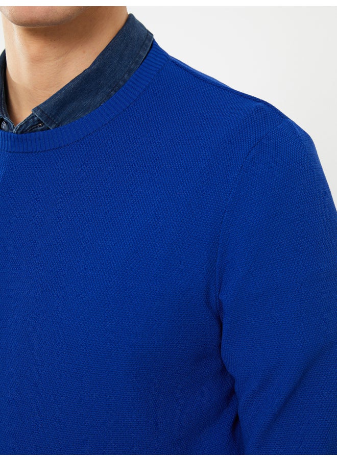 LC WAIKIKI - Crew Neck Long Sleeve Men's Tricot Sweater - Image 1