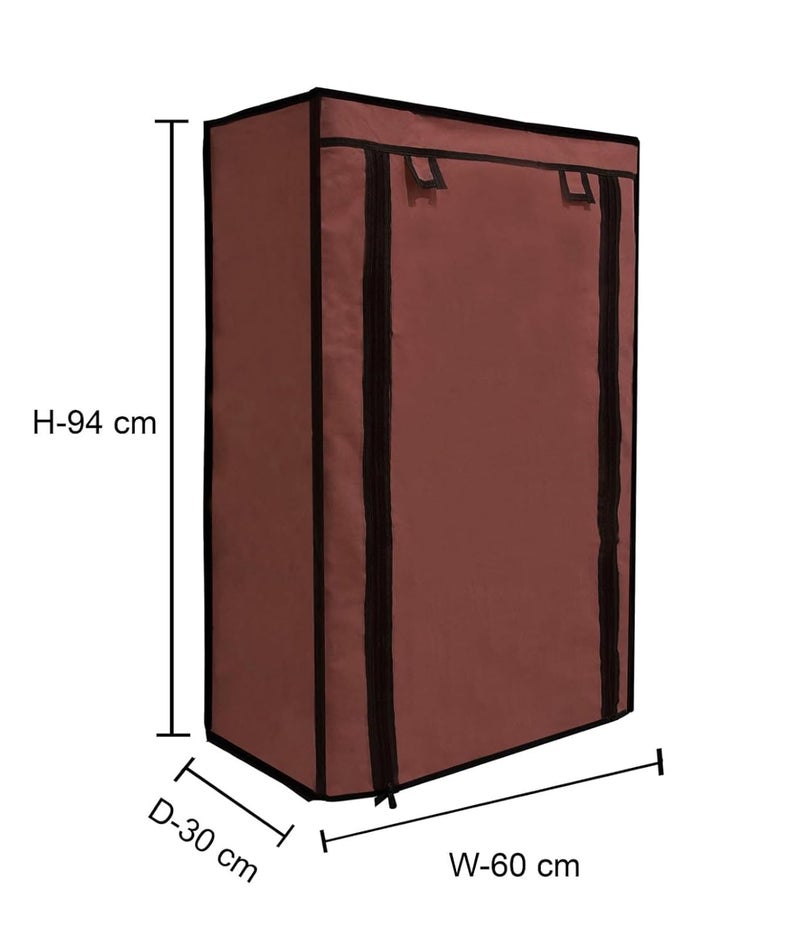 PHILOSHOP PHILOSHOP Shoe Rack Cover For Home Only for 5Layer Portable Foldable Shoe stand Non Woven Zipper Fabric Cover - Image 2