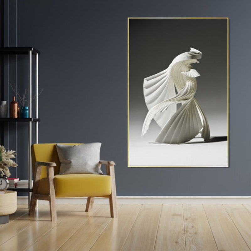 Marktna Modern design canvas print with a hollow frame, size (40×60), one piece - Image 1