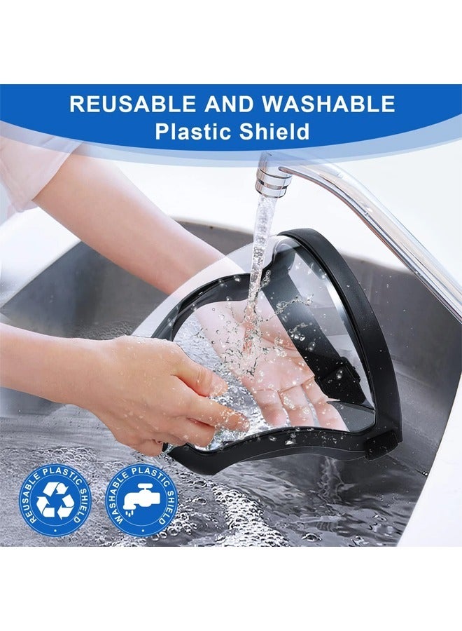 Kitchen Transparent Full Face Shield Home Oil-Splash Proof Anti-Fog Head Cover Safety Glasses Unisex Eye Protection Face Mask - Image 2