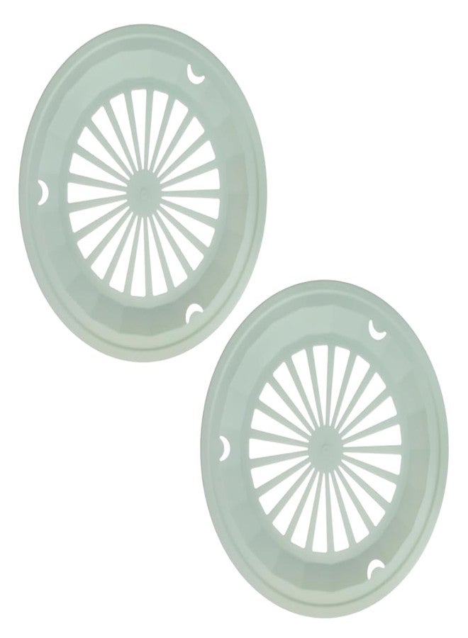 Cooking Concepts Bright Colored Plastic Paper Plate Holders for 9 Inch Paper Plates, 8 Piece Set (Mint) - Image 1