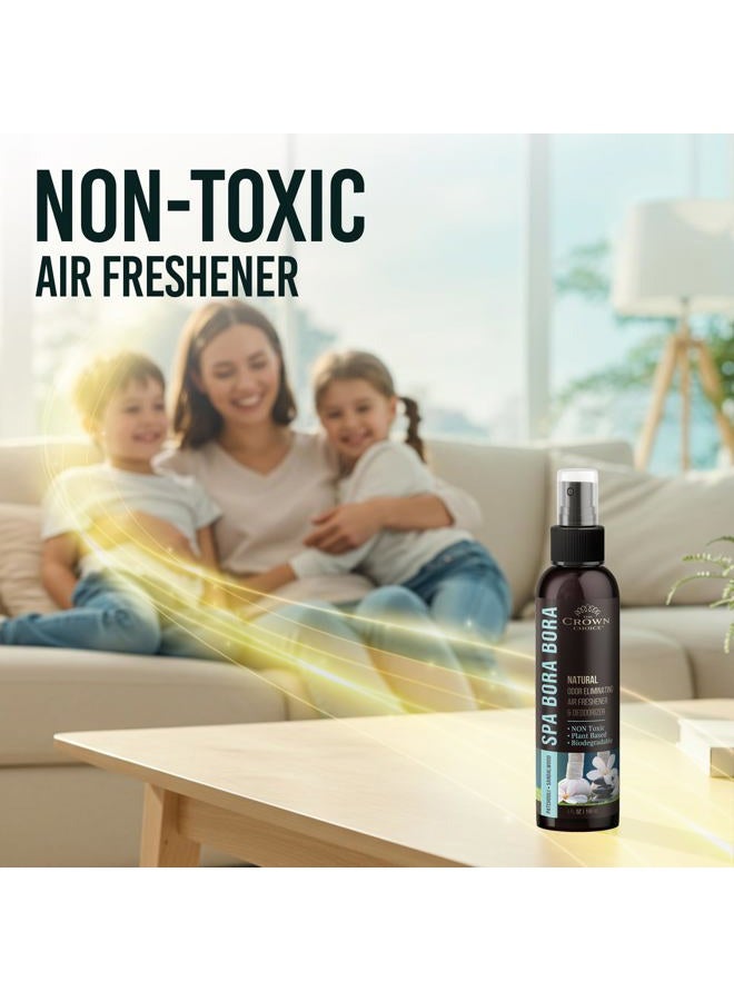 The Crown Choice Air Freshener Spray — Patchouli Sandalwood Non-Toxic Air Freshener for Home — Natural Essential Oil Spray Odor Eliminator — Room Spray Deodorizer for Home/Toilet/Room/Lounge 4oz (2PK) - Image 4