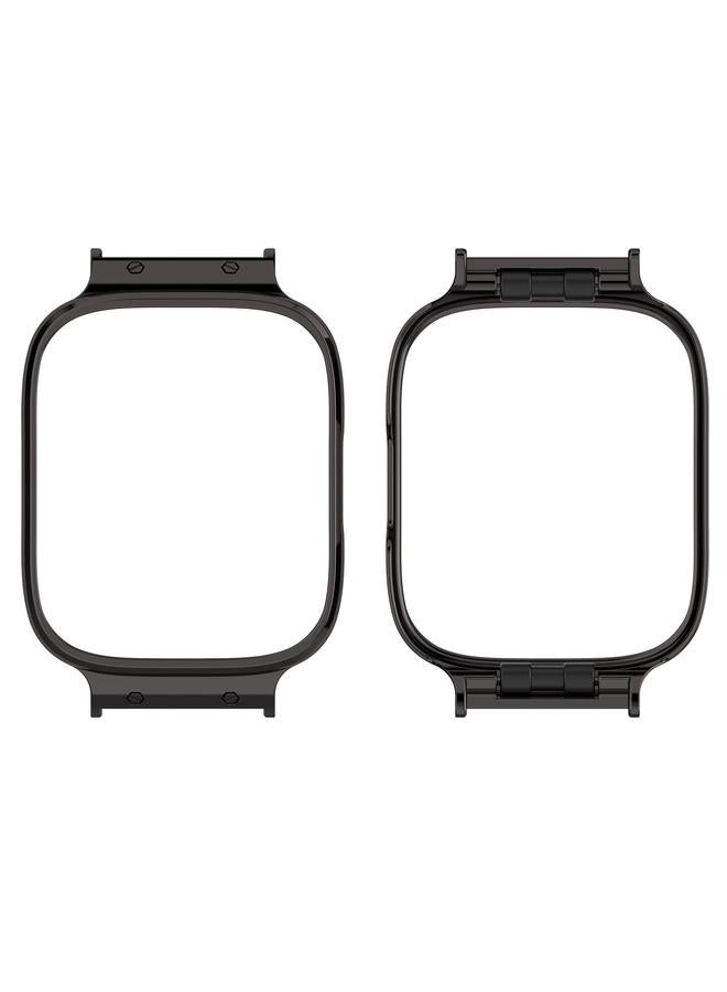 erorex For Redmi Watch 3 Lite / Watch 3 Active Metal Watch Protective Frame(Black) - Image 1