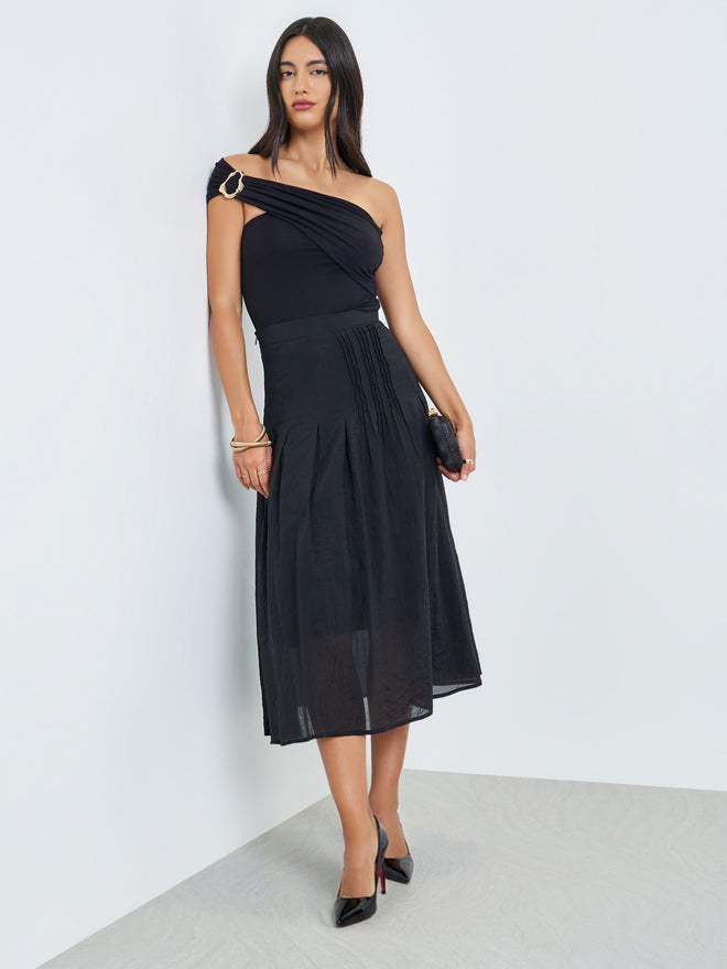 Styli Black Sleeveless Knit Top - Image 2