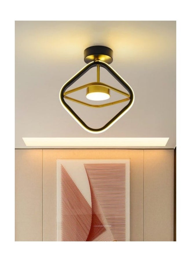 MIXDE - Black Led Ceiling Light, Modern Mini LED Ceiling Lighting Fixtures, Metal Creative Design Ceiling Lamp for Living Room Bedroom Corridor Aisle Hallway - Image 1