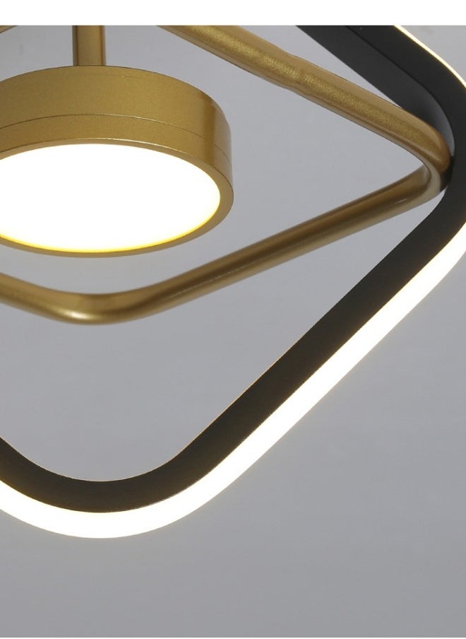MIXDE - Black Led Ceiling Light, Modern Mini LED Ceiling Lighting Fixtures, Metal Creative Design Ceiling Lamp for Living Room Bedroom Corridor Aisle Hallway - Image 1