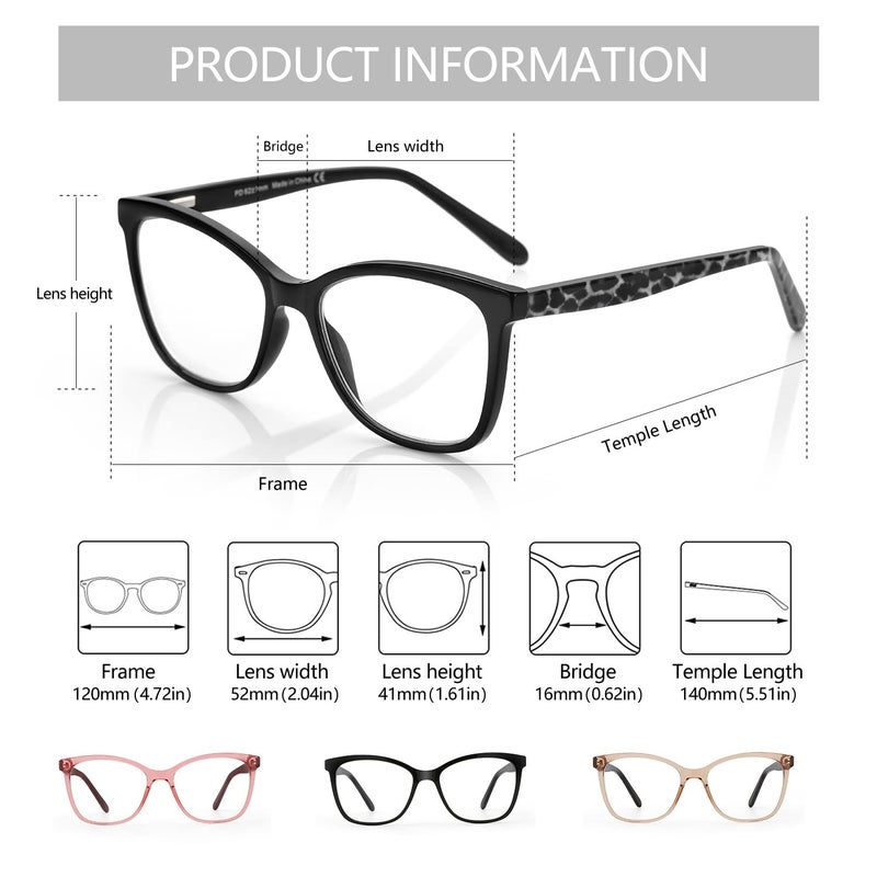 ZENOTTIC Reading Glasses for Women Cateye Blue Light Blocking Glasses Computer Readers Anti Eyestrain Lightweight Eyeglasses - Image 2