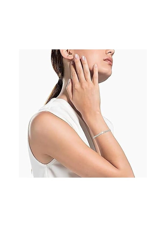 فيروز جوليري اساور تنس للنساء ، سوار كلاسيكي مرصع بالالماس المقلد،الزركون. سوار منزلق قابل للتعديل، مجوهرات زركونيا، قطعة واحدة من فيروز جوليري - Image 5