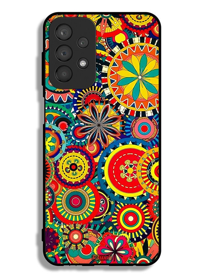 Tolwak Samsung Galaxy A23 4G Protective Case Cover Colorful Mandala Pattern - Image 1