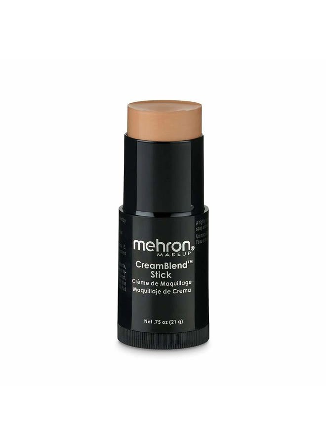 mehron Makeup CreamBlend Stick | Face Paint, Body Paint, & Foundation Cream Makeup | Body Paint Stick Perfect for Halloween .75 oz (21 g) (Medium 3) - Image 1