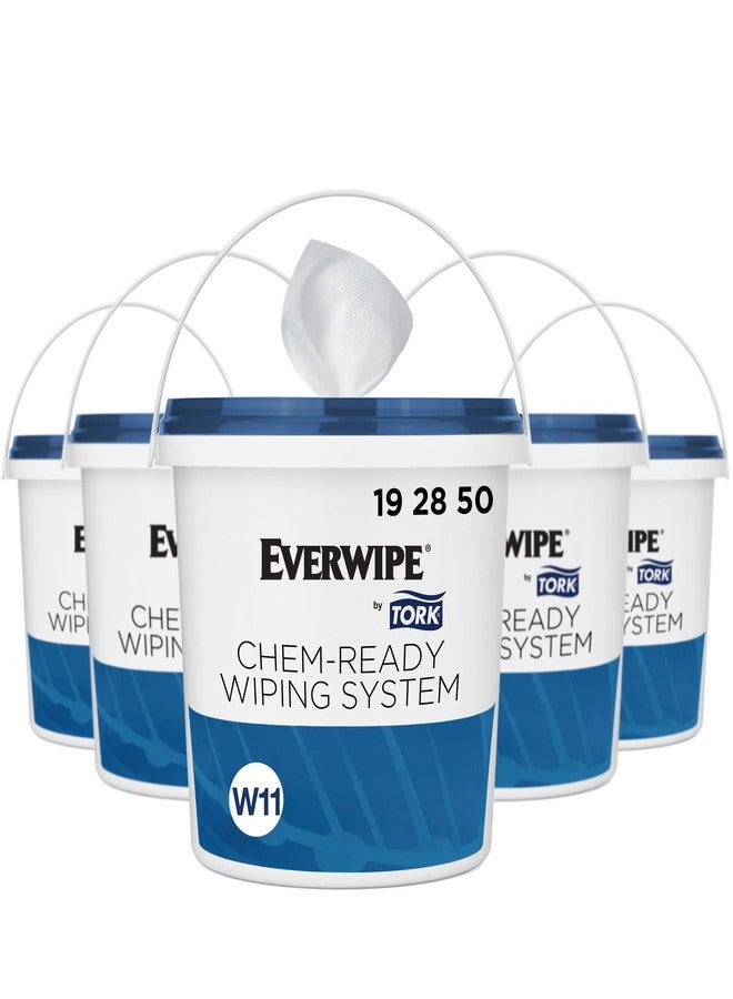 Tork Everwipe CR-BKT-5-PR Chem-Ready Mobile Bucket , Preprinted, 5/Carton - Image 1