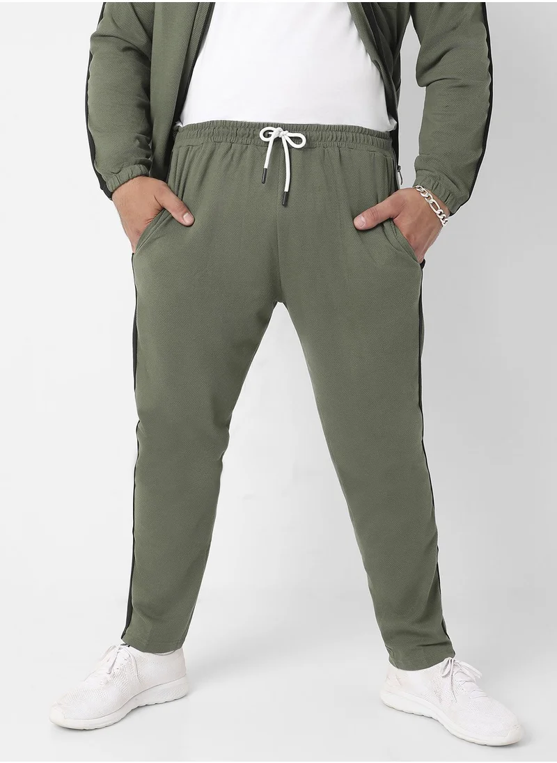 Instafab Plus Zip-Front Co-Ord Set With Flap Pocket