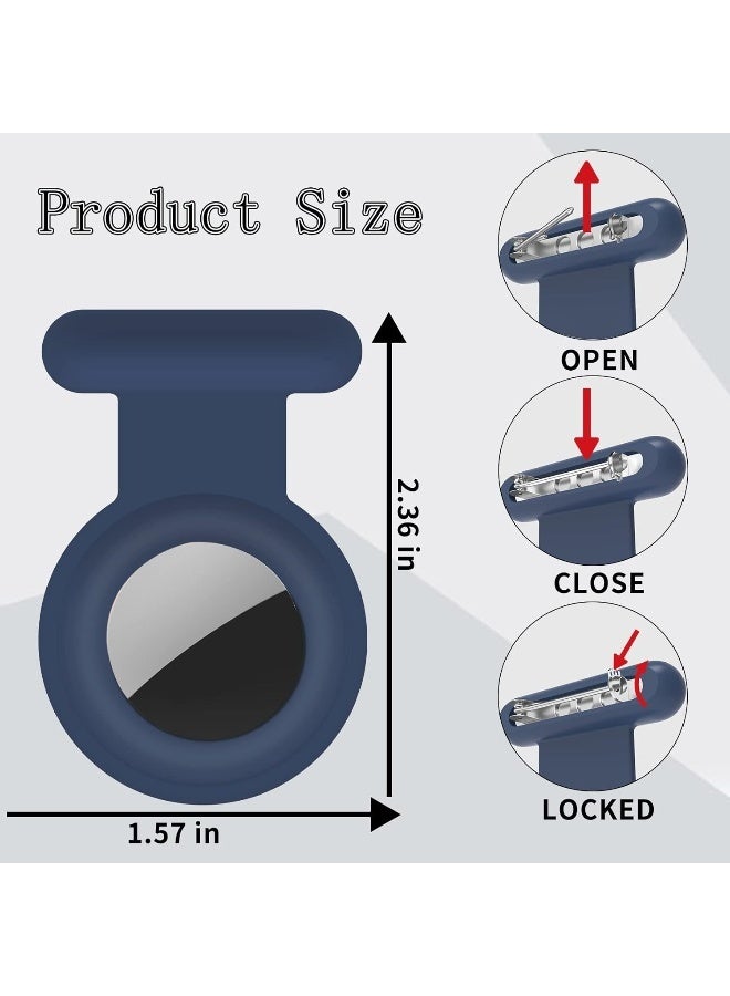 2 Pieces AirTag Holder with Safety, Hidden Wearable AirTag Case with Brooch Clip for Clothes of Kids, Teens, Elder - Image 2