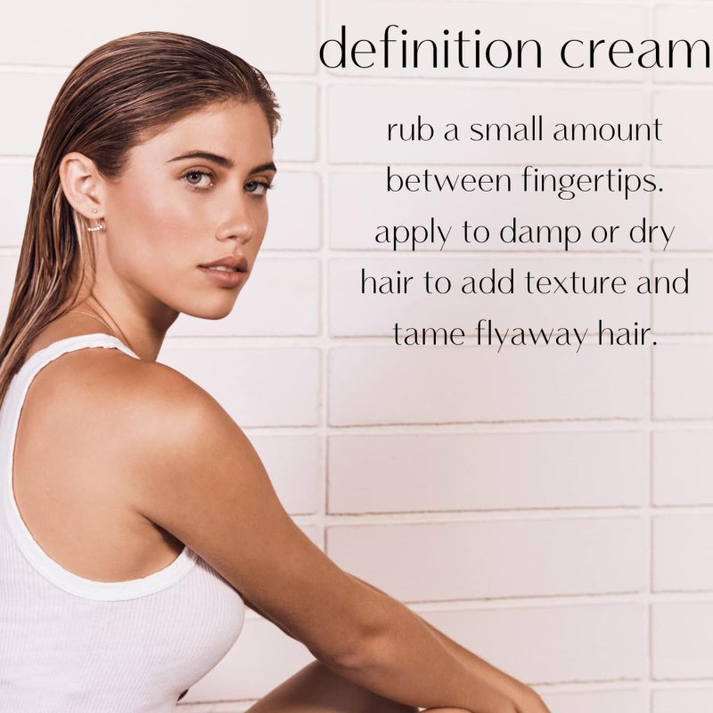 PRIVE PrivÃ© Definition Hair Cream - High Hold Styling Cream for Smoothing, Molding & Shaping - Anti Frizz Hair Products for Slick Back Looks - Adds Texture, Tames Fly Aways & Provides Frizz Control (3 oz) - Image 4