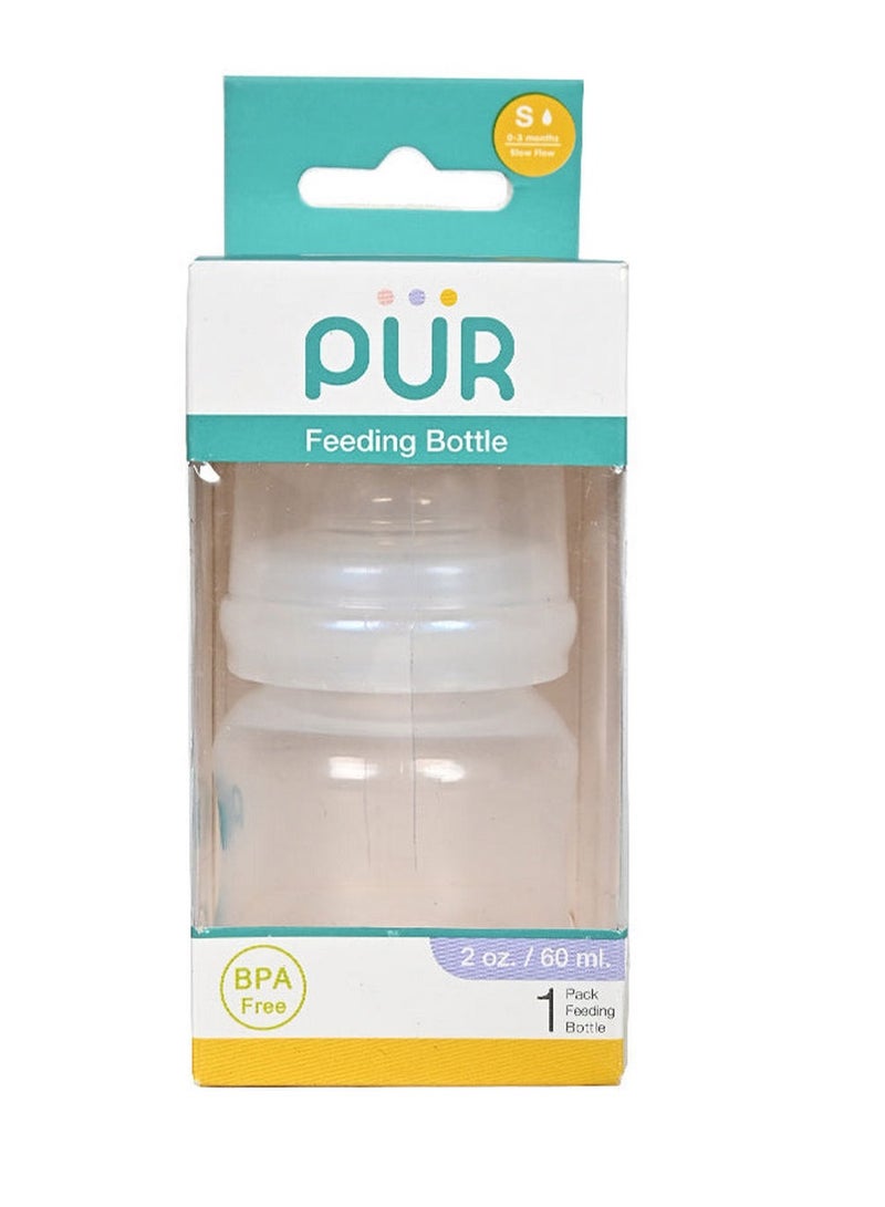 بور زجاجة رضاعة للأطفال ذات تدفق بطيء 60 مل - Image 1