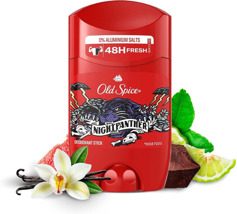 Old Spice Night Panther Deodorant Stick For Men 50 ml, 48H Fresh, 0% Aluminium Salts, Anti-White Marks and Yellow Stains - Image 3