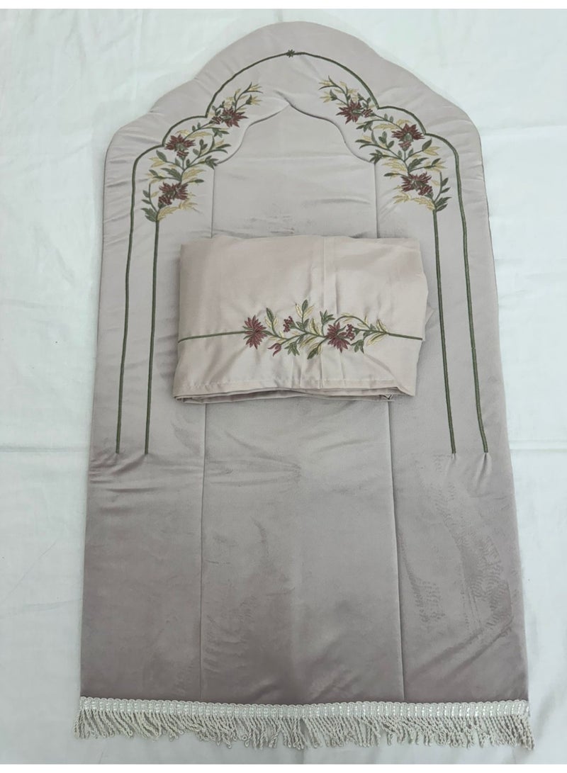 برايدس طقم سجاد صلاة مع شرشف    مرد مطرز - Image 1