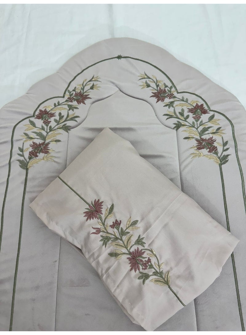 برايدس طقم سجاد صلاة مع شرشف    مرد مطرز - Image 3