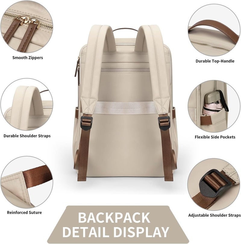 GOLF SUPAGS Stylish Laptop Backpack for Women Work College Travel Casual Daypack Fits 15.6 Inch Notebook - Image 3