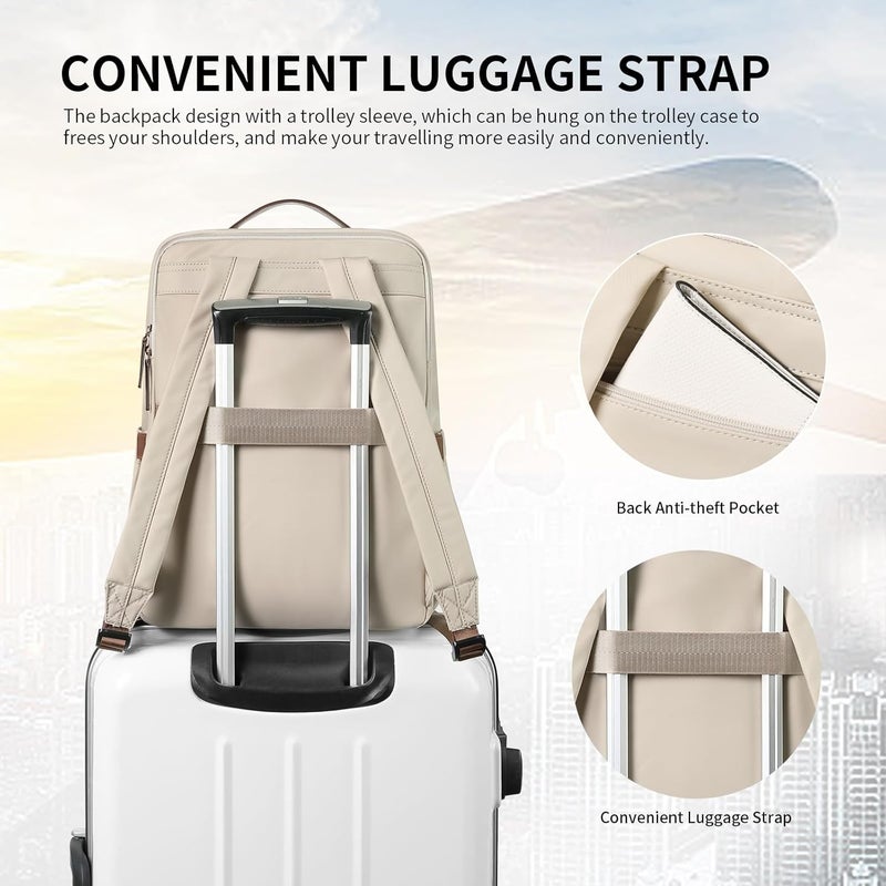 GOLF SUPAGS Stylish Laptop Backpack for Women Work College Travel Casual Daypack Fits 15.6 Inch Notebook - Image 5